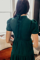The Hollis Dress in Holiday Green Dress Mikarose- Tilden Co.