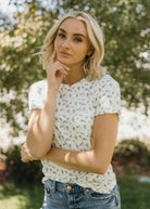 Lettuce Edge Tee in Dreamdew Blue T-Shirt Mikarose- Tilden Co.