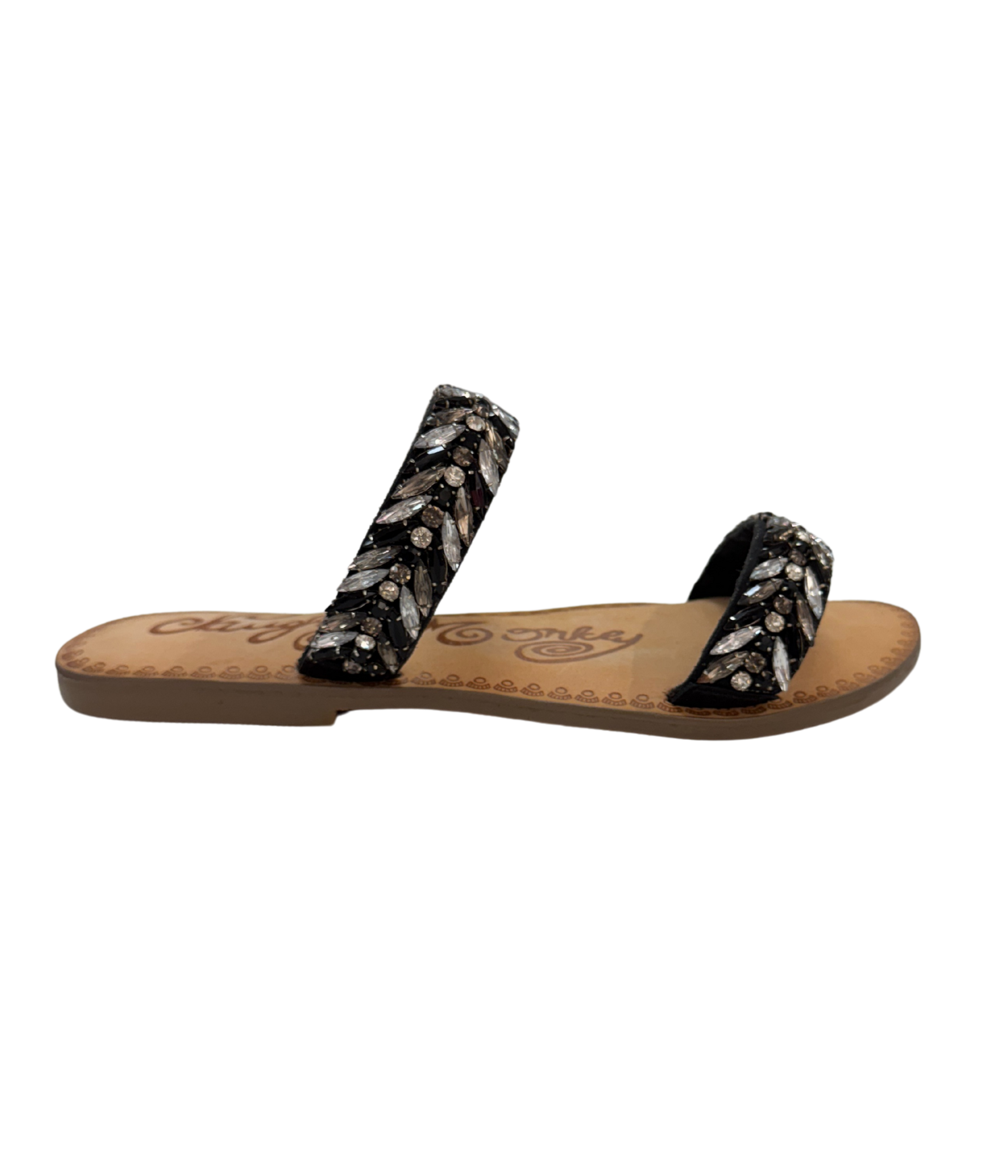 Shine Bright Sandals in Black 130 Sandals Naughty Monkey- Tilden Co.