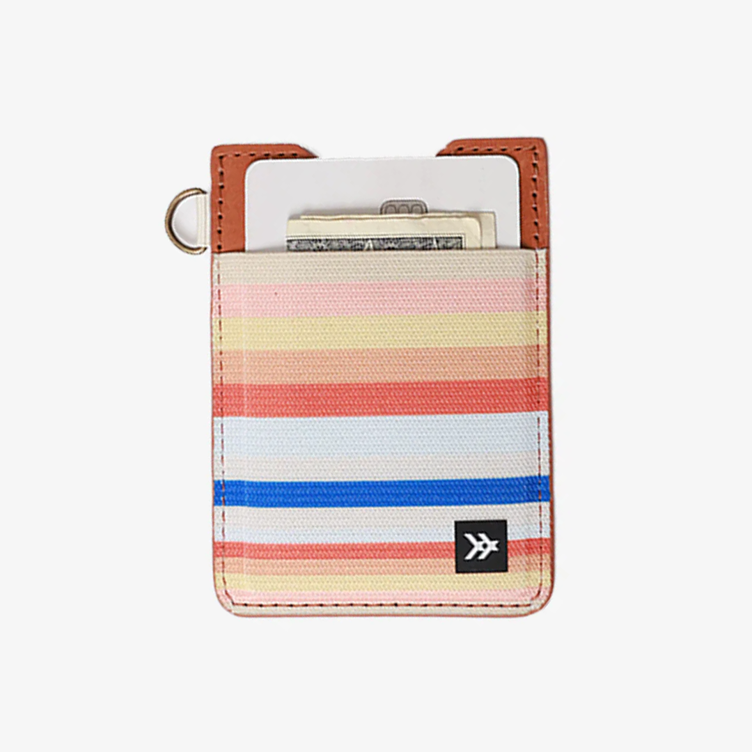 Renae Peach - Vertical Leather Wallet Wallets & Money Clips Thread- Tilden Co.