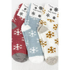 Soft Textured SnowFlake Cozy Socks    Socks Love and Repeat- Tilden Co.