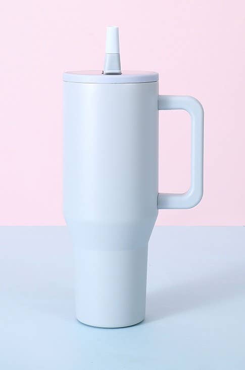 40oz Spill Free Tumbler DUSTY BLUE DUSTY BLUE JOSSLYN by wall to wall- Tilden Co.