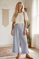Checkered Gingham Fully Lined Pants Casual Pants Sewn and Seen- Tilden Co.
