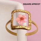 18K Stainless Steel Pressed Flower Ring | 40R104 JOSSLYN by wall to wall- Tilden Co.