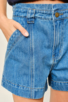 Flare Denim Shorts Small Small Shorts Aaron & Amber- Tilden Co.