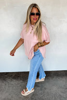 PREORDER: Joey Washed Cotton Boyfriend Tee Womens Ave Shops- Tilden Co.
