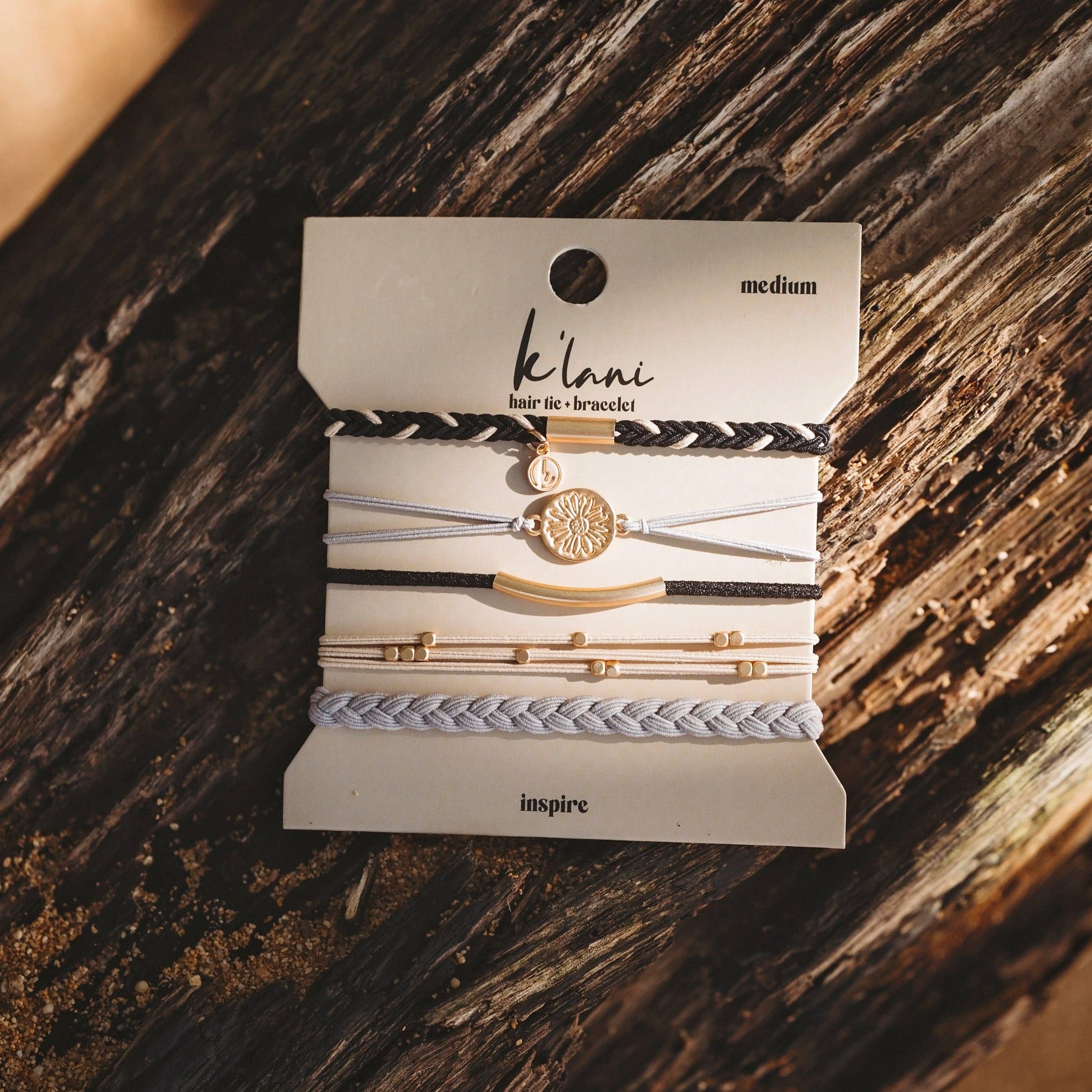 Inspire Hair Tie Bracelets hair ties K'Lani hair tie bracelets- Tilden Co.