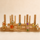 18K Stainless Steel Pressed Flower Ring | 40R104 JOSSLYN by wall to wall- Tilden Co.