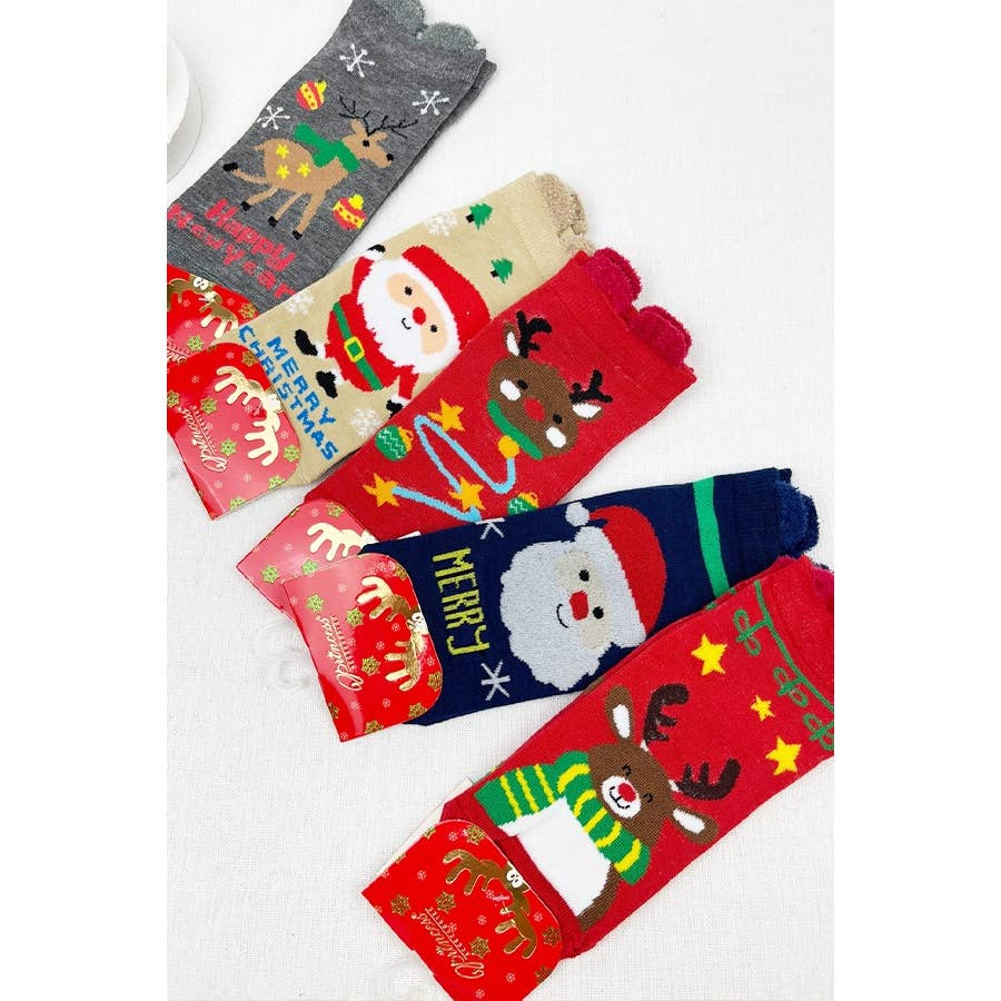 Cute Christmas Theme Socks    Socks Love and Repeat- Tilden Co.