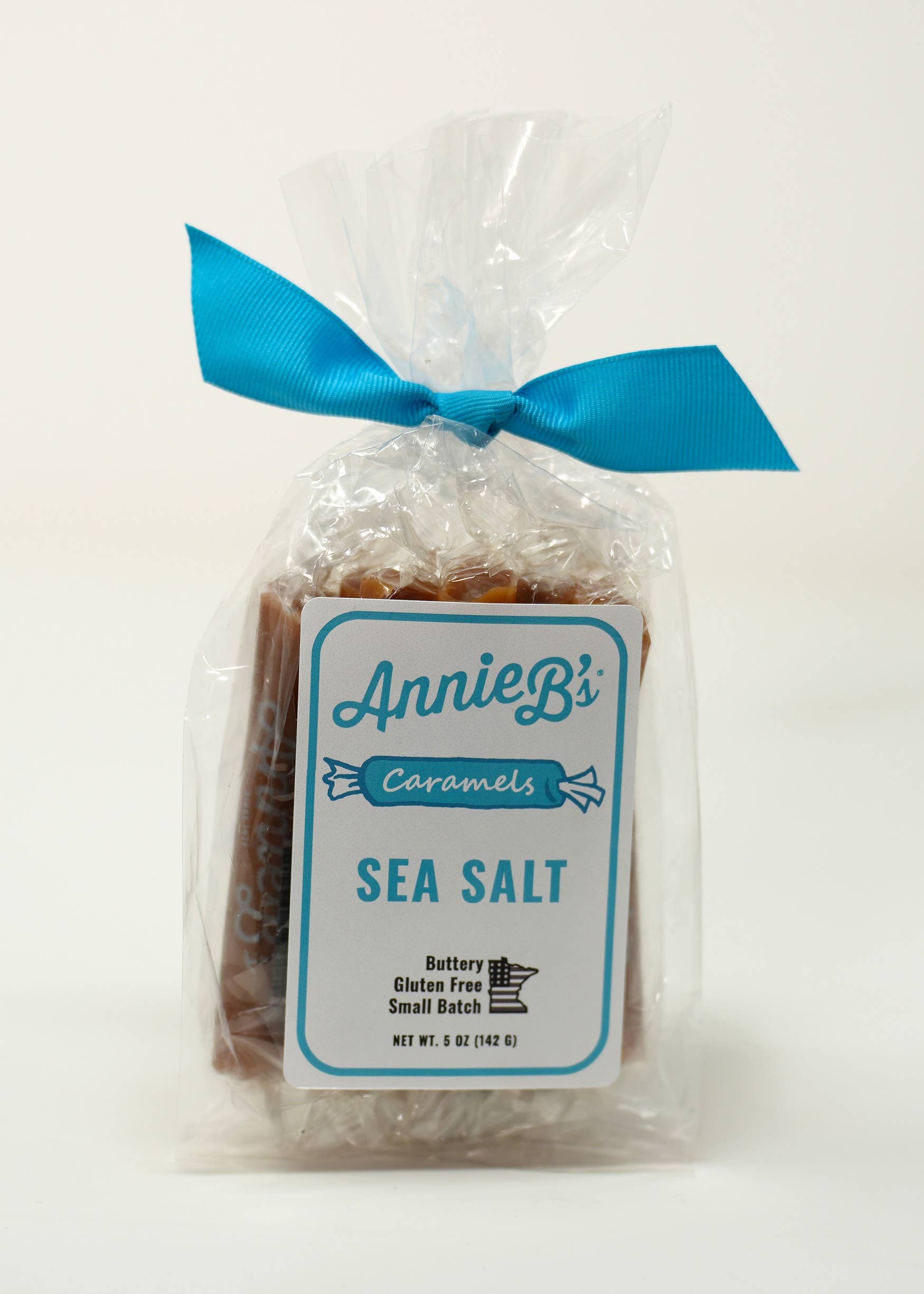 10pc. Caramel Gift Bag Sea Salt Sea Salt  candy Annie B's- Tilden Co.