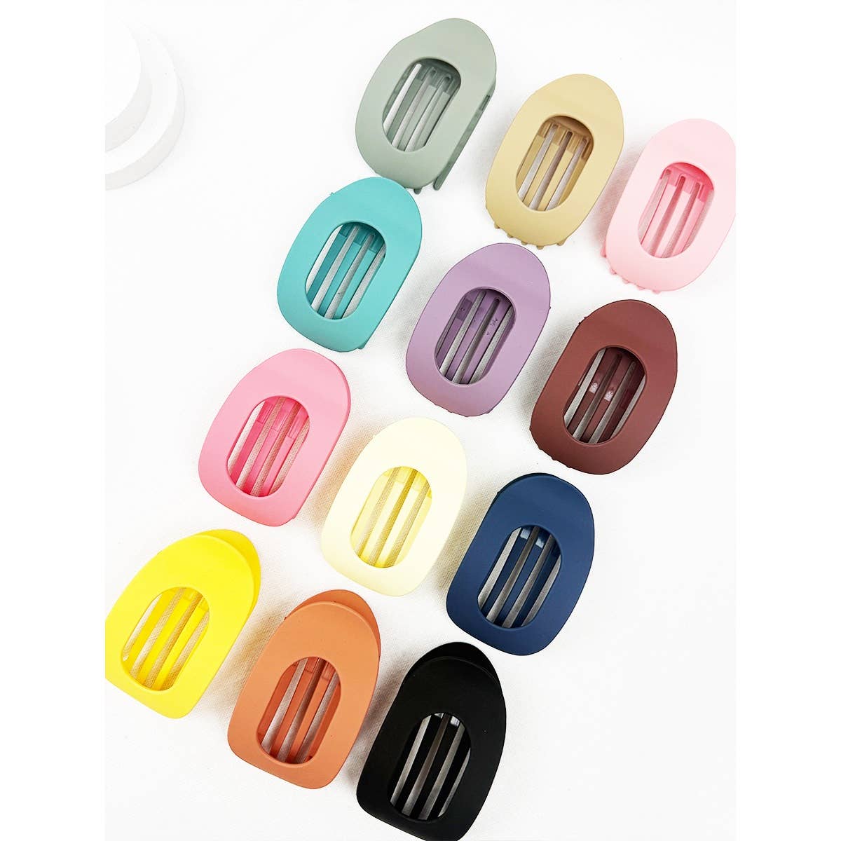 Oval Shape Flat Hair Claw Love and Repeat- Tilden Co.