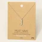 Bubble Letter Necklace Silver / J Silver J Necklace Fame Accessories- Tilden Co.