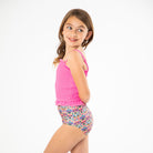 Smocked Tankini Top (Girls) Swim Top Janela Bay- Tilden Co.