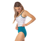 Spaghetti Strap Outline Tankini Top Swim Top Janela Bay- Tilden Co.