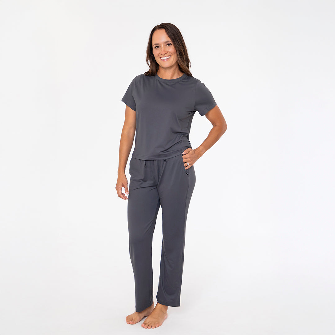 Straight Leg Lounge Pants Janela Bay- Tilden Co.