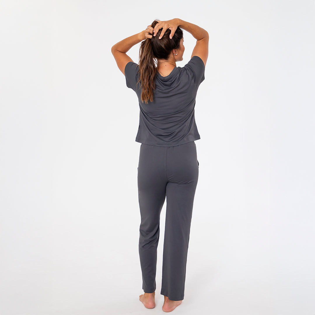 Straight Leg Lounge Pants Janela Bay- Tilden Co.