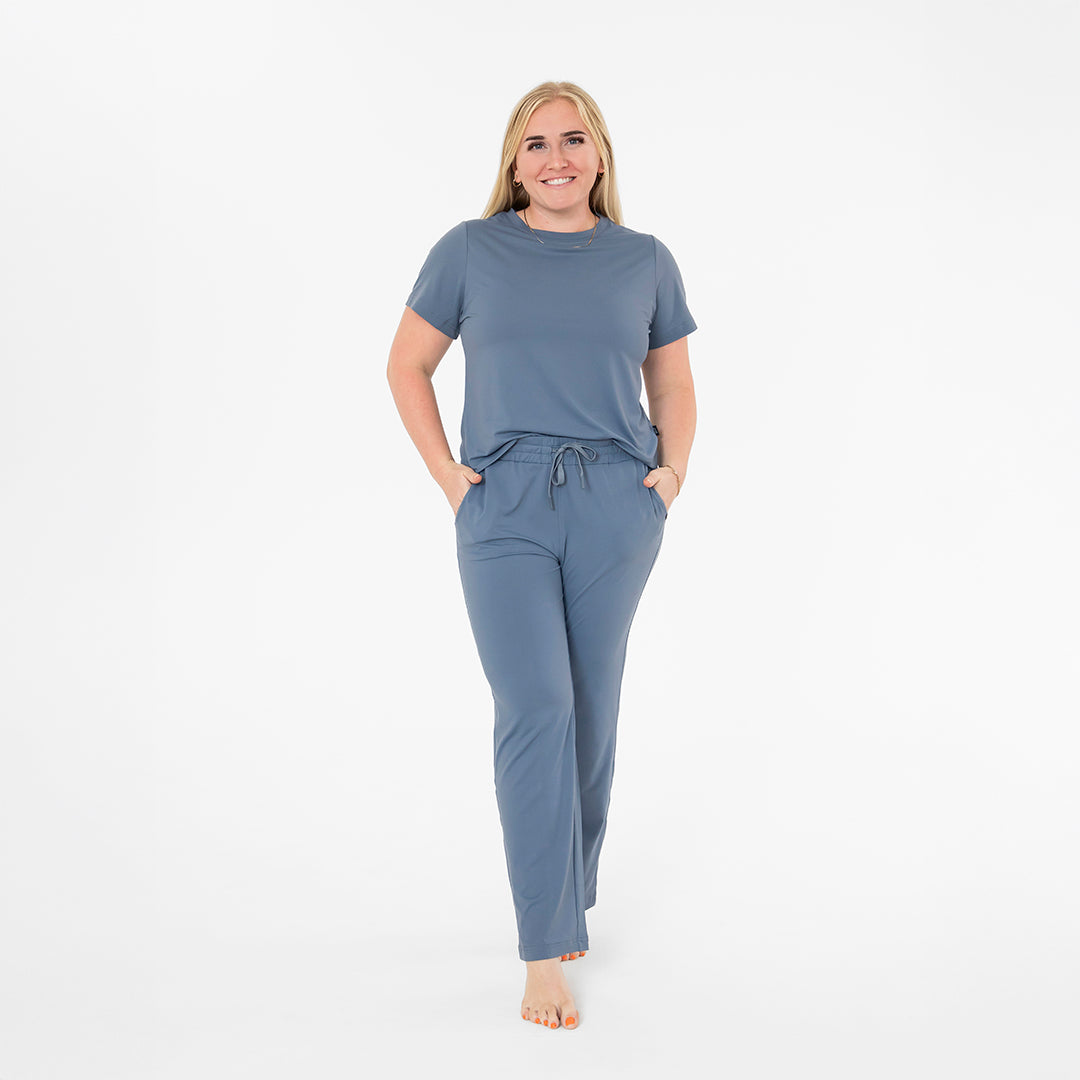 Straight Leg Lounge Pants Janela Bay- Tilden Co.