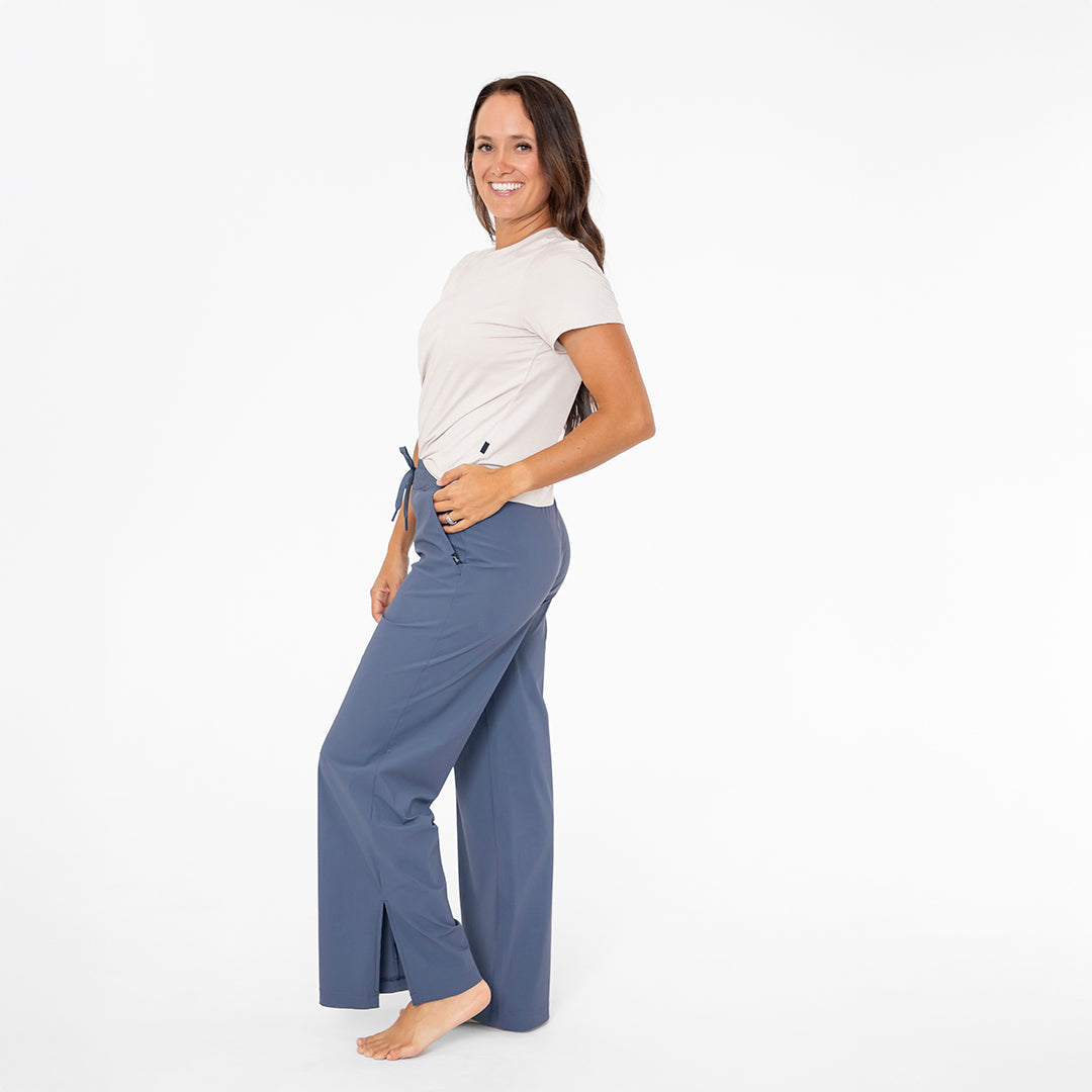 Wide Leg Tech Pants Casual Pants Janela Bay- Tilden Co.
