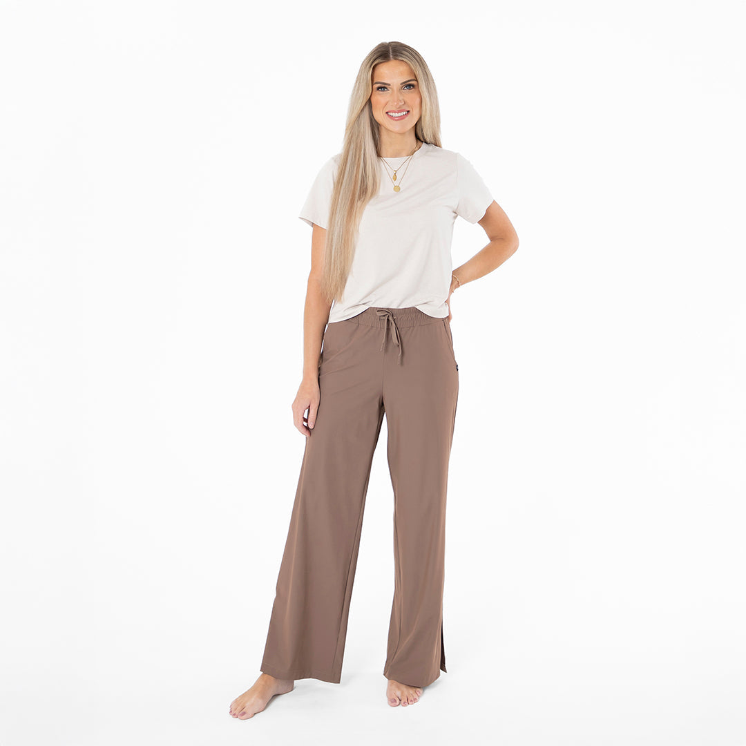 Wide Leg Tech Pants Casual Pants Janela Bay- Tilden Co.