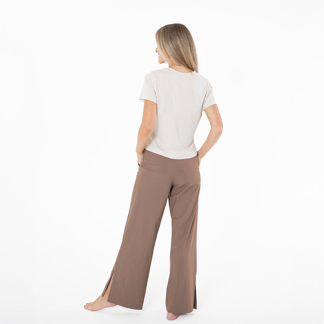 Wide Leg Tech Pants Casual Pants Janela Bay- Tilden Co.