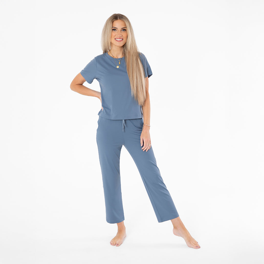 Straight Leg Lounge Pants Janela Bay- Tilden Co.