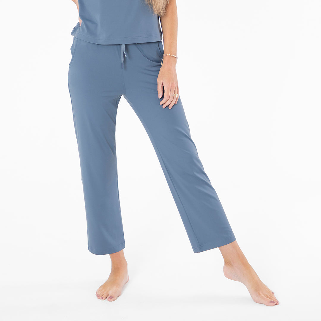 Straight Leg Lounge Pants Janela Bay- Tilden Co.