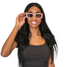 Retro Rectangle Sunglasses Sunglasses Janela Bay- Tilden Co.
