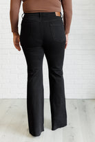 Etta High Rise Control Top Flare Jeans in Black    Denim Ave Shops- Tilden Co.