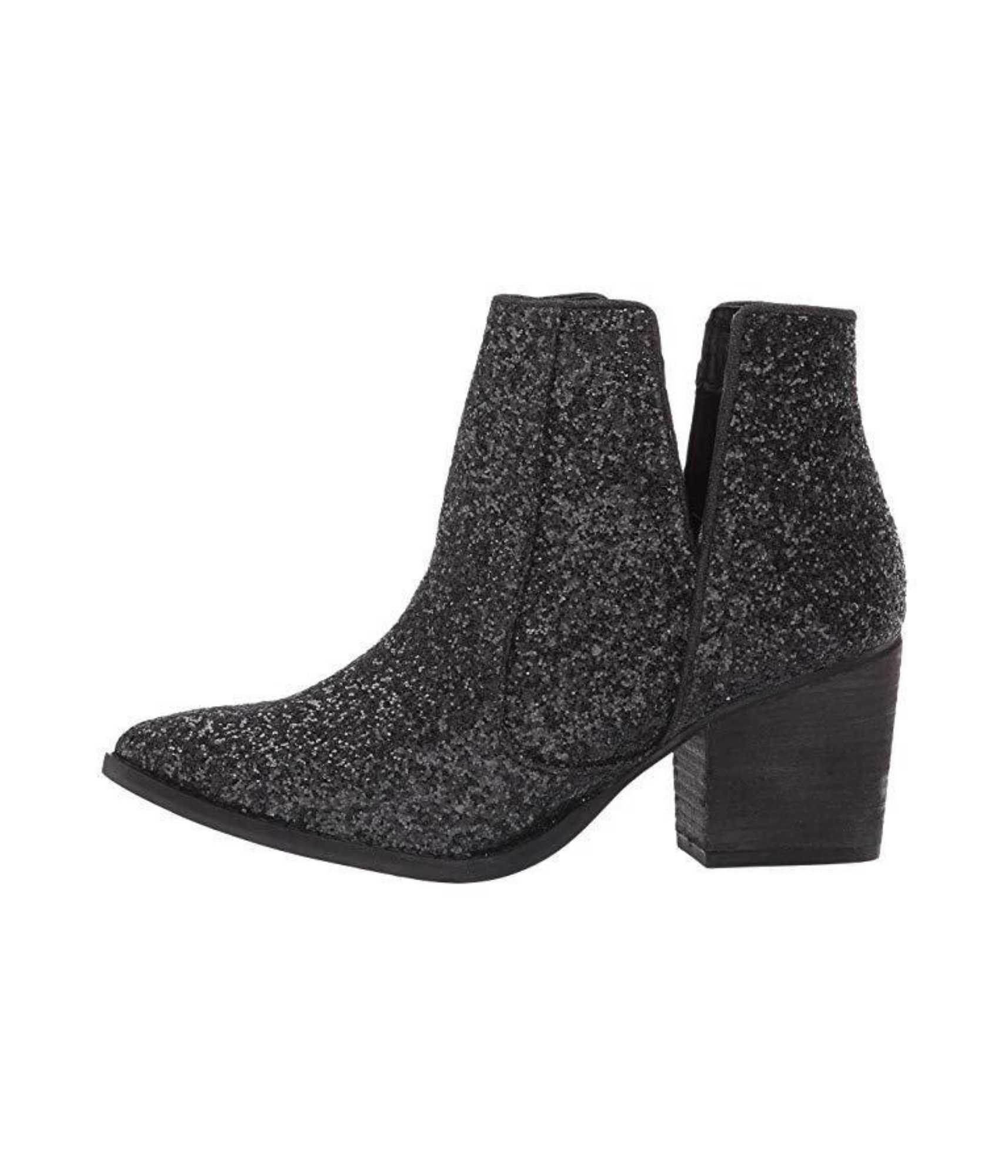 Fiera Glitter Booties in Black 110 Fashion Boots Naughty Monkey- Tilden Co.