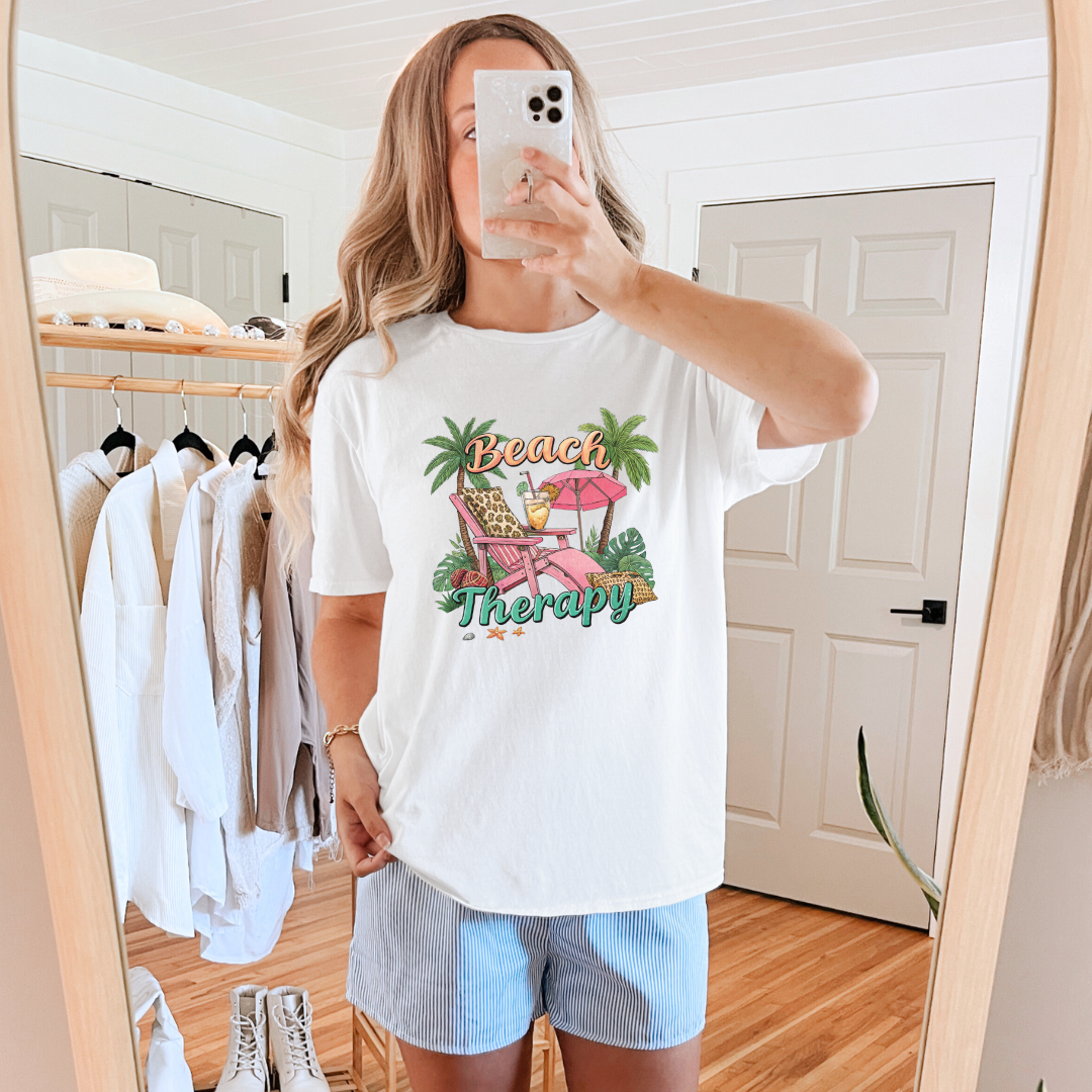 Beach Therapy Graphic Tee Womens Ave Shops- Tilden Co.