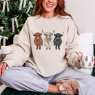 Merry Highland Cows Graphic Tee and Sweatshirt Womens Ave Shops- Tilden Co.