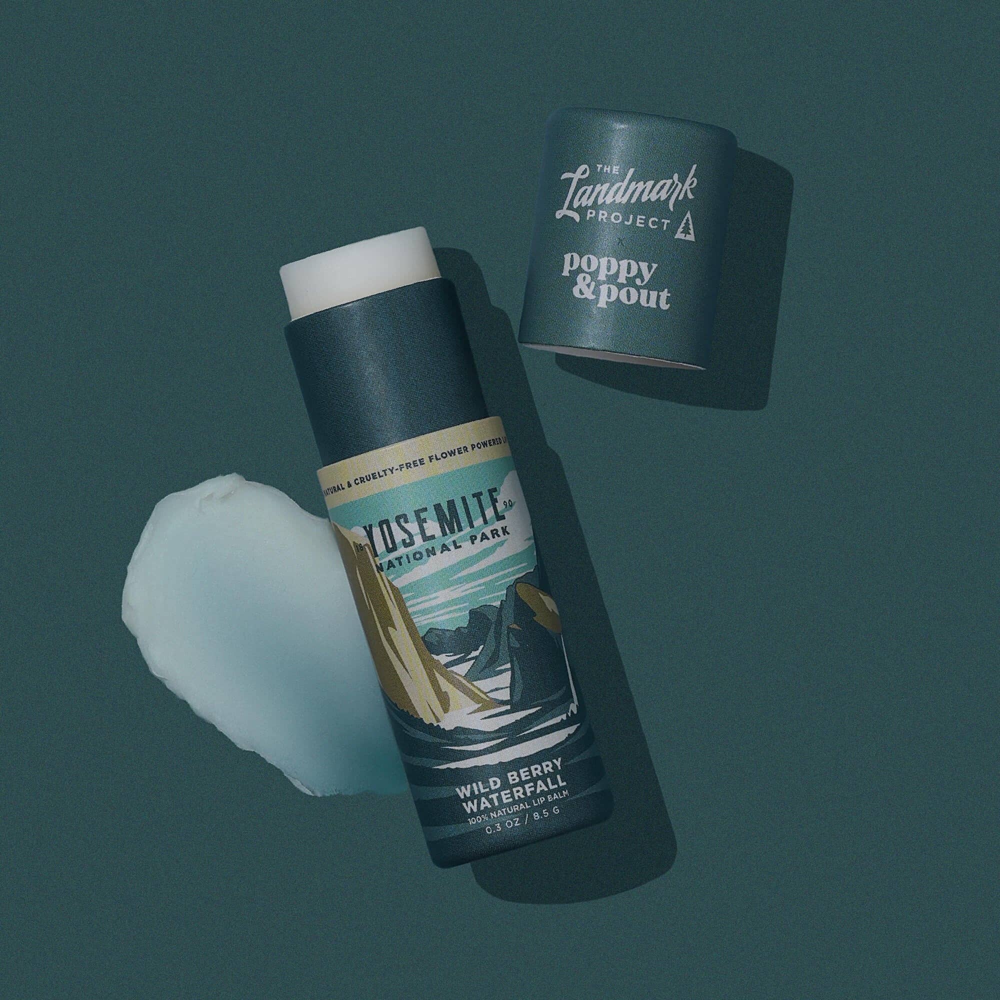 The Landmark Project, Lip Balm, Yosemite Wild Berry Waterfall Poppy & Pout- Tilden Co.