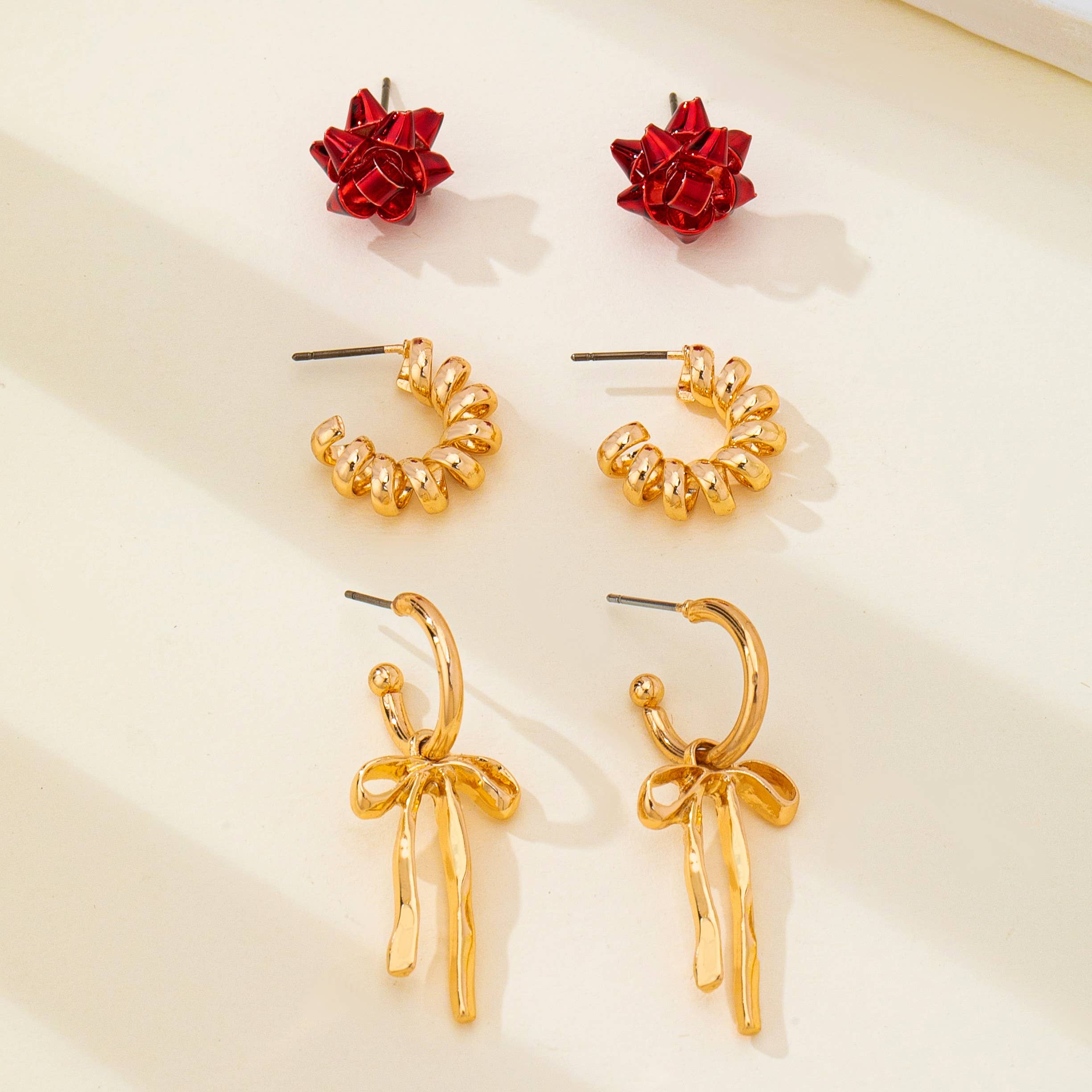 Holiday Earring Set | 80E62410 Earrings JOSSLYN by wall to wall- Tilden Co.