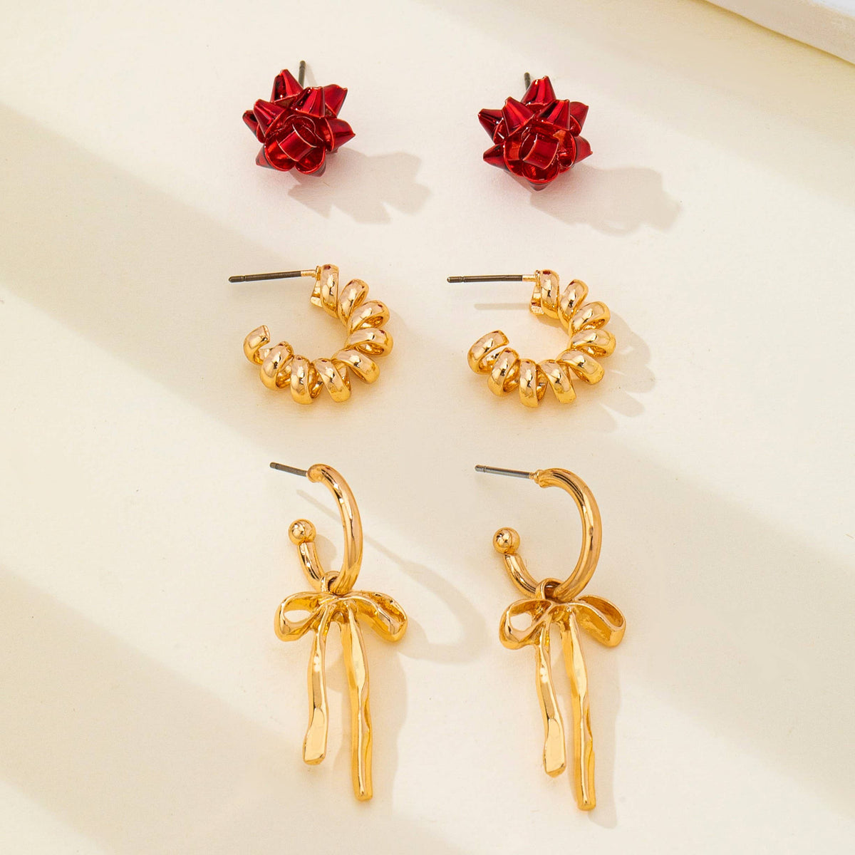Holiday Earring Set | 80E62410 Earrings JOSSLYN by wall to wall- Tilden Co.