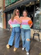 PREORDER: Over The Rainbow Striped Sweater    Womens Ave Shops- Tilden Co.