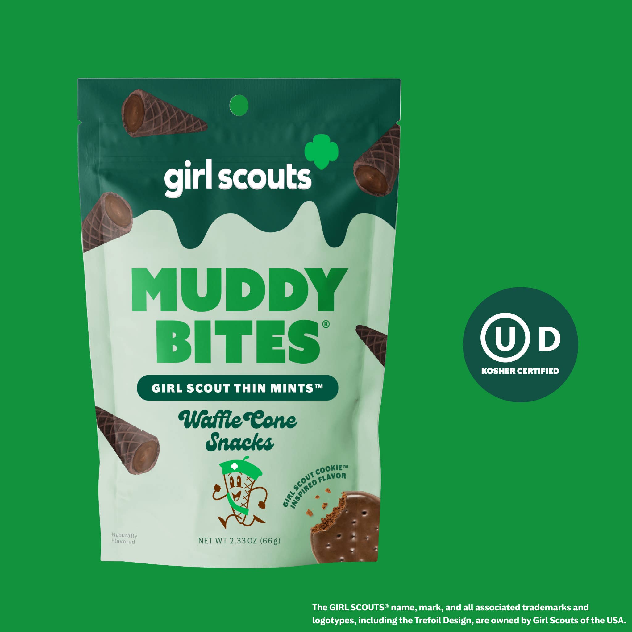 Girl Scout Thin Mints™ Muddy Bites Waffle Cones Snacks Muddy Bites- Tilden Co.