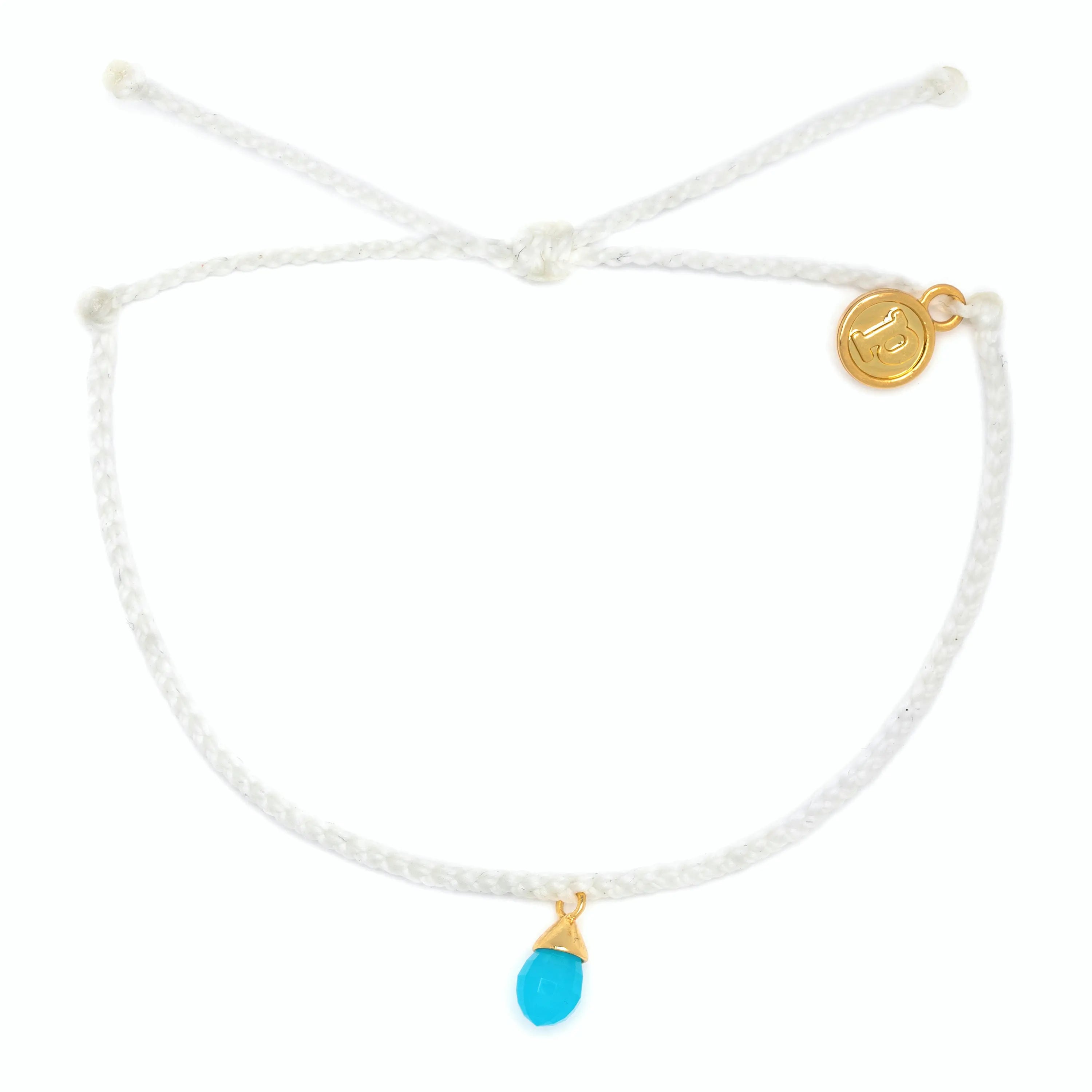 Pura Vida Water Drop Gold Charm Bracelet     Pura Vida- Tilden Co.