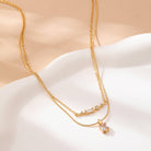 Crystal Bar & Square Necklace | 80N92870 necklace JOSSLYN by wall to wall- Tilden Co.
