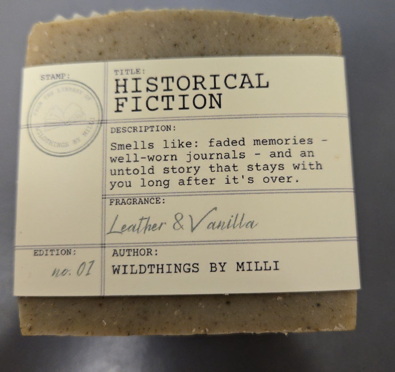 Wildthings By Milli Soap Historical Fiction Historical Fiction Tilden Co. LLC- Tilden Co.