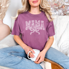 Lace Names Graphic Tee in Berry T-Shirt Ave Shops- Tilden Co.