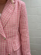 Tweed Double Breasted Blazer    blazer Luv Fashion- Tilden Co.