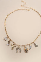 Western Charn Necklace | 80N91404 Gold Gold JOSSLYN by wall to wall- Tilden Co.