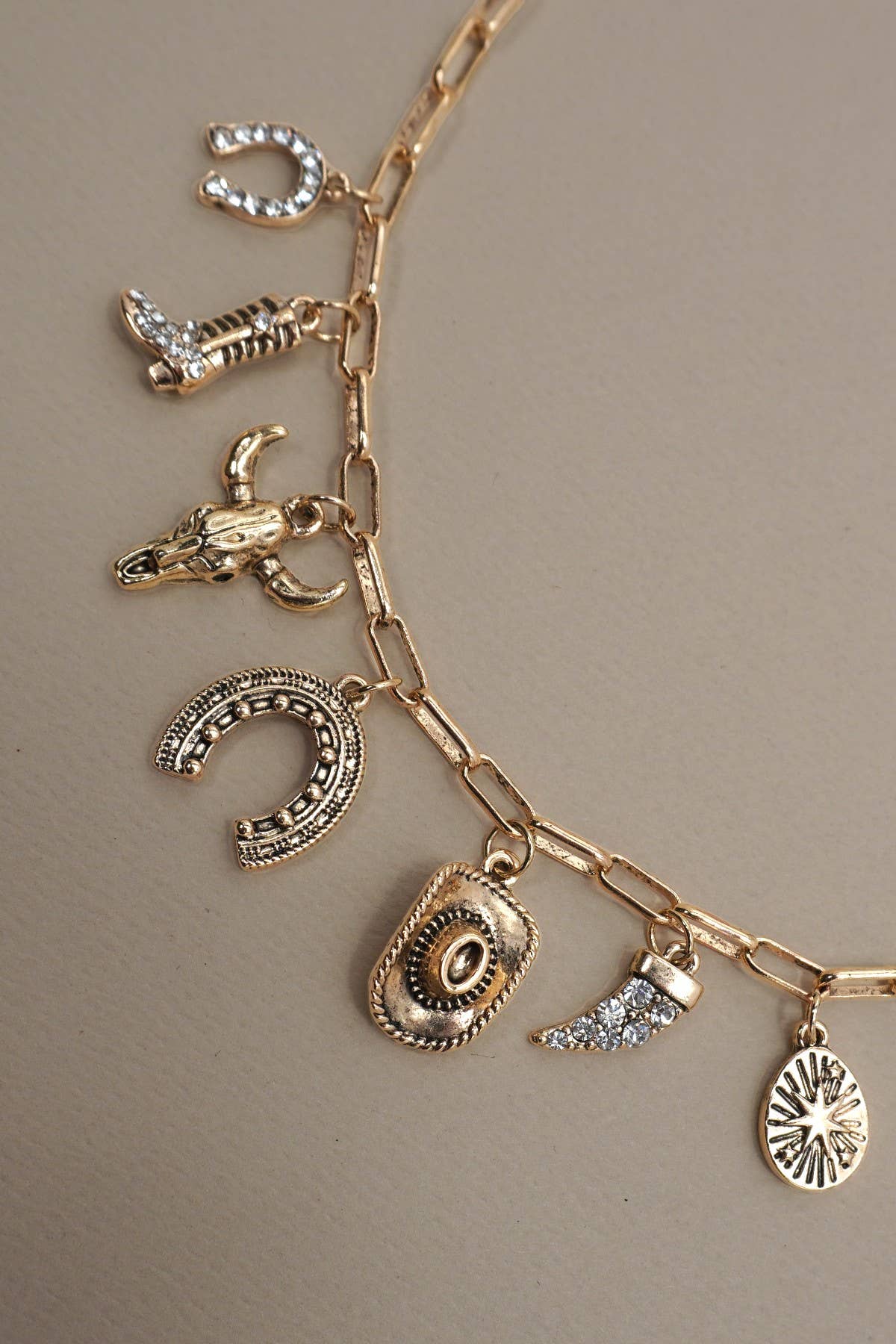 Western Charn Necklace | 80N91404 JOSSLYN by wall to wall- Tilden Co.