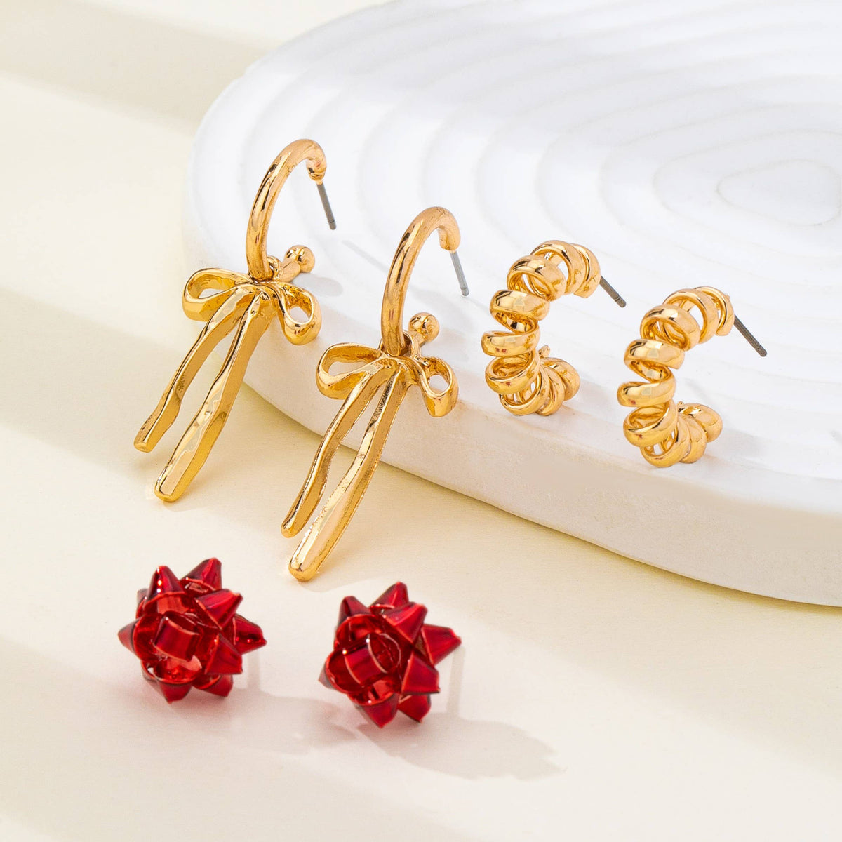 Holiday Earring Set | 80E62410 Earrings JOSSLYN by wall to wall- Tilden Co.