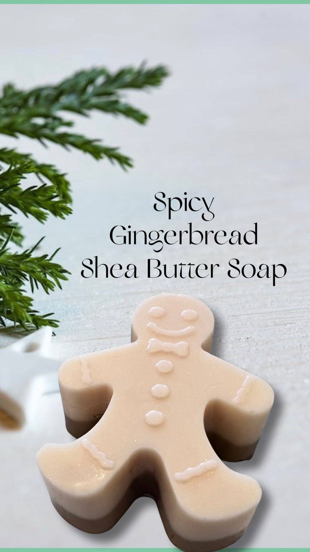 Gingerbread Man Shea Soap 1111 Elm Candle & Soap Shoppe- Tilden Co.