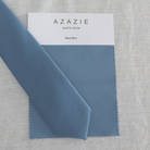 Steel Blue Solid Satin Slim Tie necktie Tie Mood- Tilden Co.