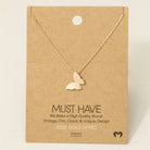 Mini Butterfly Necklace R R Necklace Fame Accessories- Tilden Co.