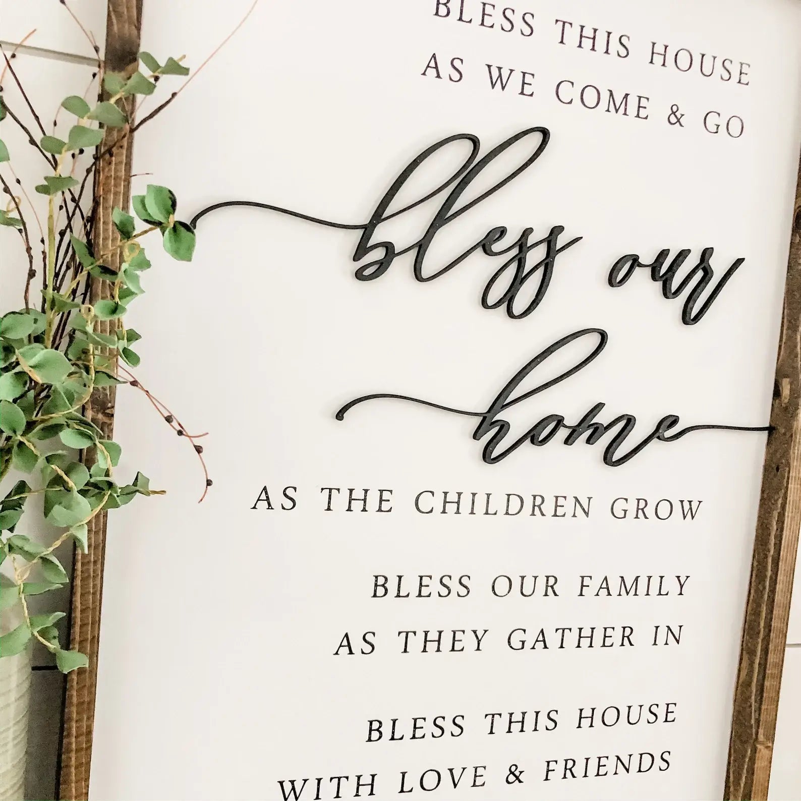 Bless our Home    decor WillowBee Signs & Designs- Tilden Co.