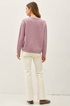 Floral Embroidered Oversized Sweater Be Cool- Tilden Co.