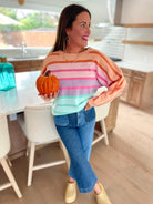 PREORDER: Over The Rainbow Striped Sweater    Womens Ave Shops- Tilden Co.